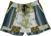 Sage Dreams Kantha Patchwork Summer Shorts