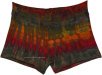 Tie Dye Green Luminosity Soft Shorts