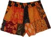 Sunset Embrace Patchwork Boho Fun Shorts