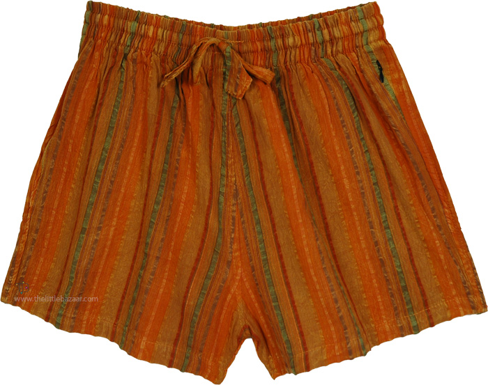 Amber Sunrise Breezy Cotton Summer Shorts