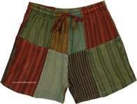 April Showers Patchwork Shorts