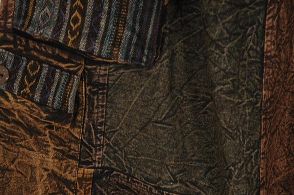 Boho Earth Patch Cargo Bermuda Unisex Shorts