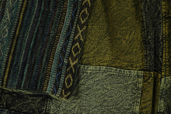 Lush Woodlands Patchwork Cotton Shorts