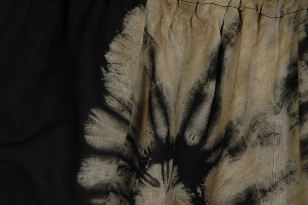 Black Eclipse Dreams Tie Dye Side-Tie Shorts