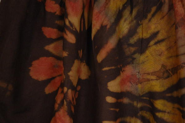 Chocolate Sunset Tie-Dye Boho Summer Shorts