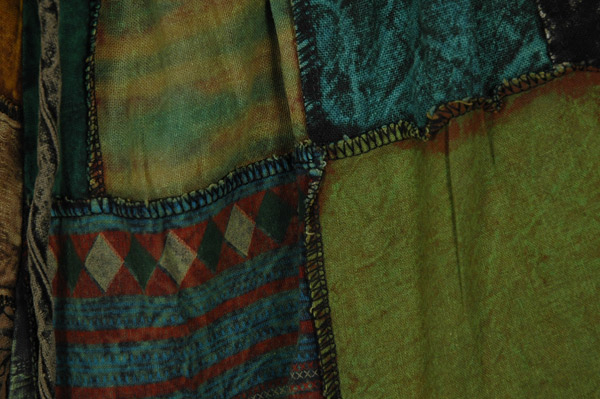 Island Green Mixed Media Handcrafted Cargo Shorts