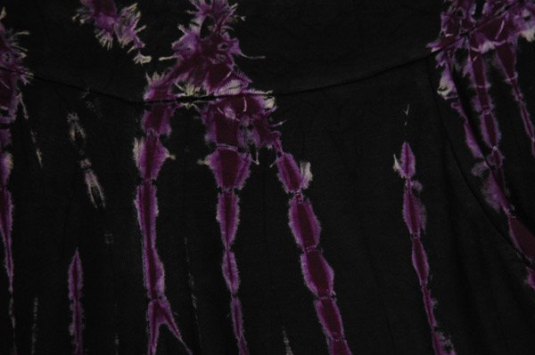 Gothic Purple Drip Tie-Dye Shorties with Pockets