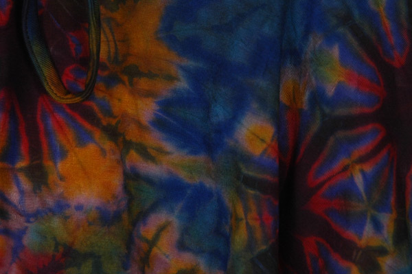 Galaxy Blue Tie-Dye Skirt with Built-in Shorts