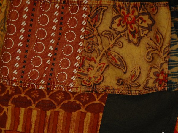 Saffron Terracotta Cotton Mid Length Boho Shorts
