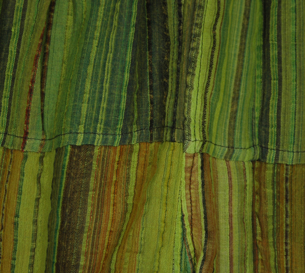 Japanese Basil Striped Cotton Unisex Hippie Shorts