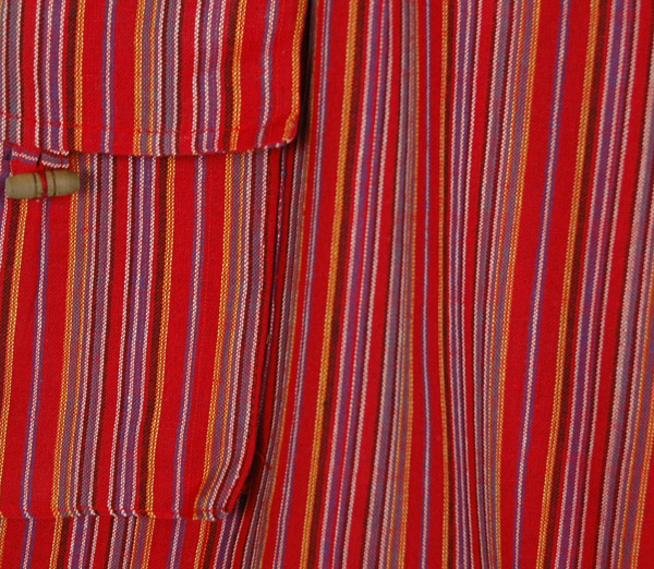 Striped Red Unisex Gypsy Bermuda Cargo Shorts