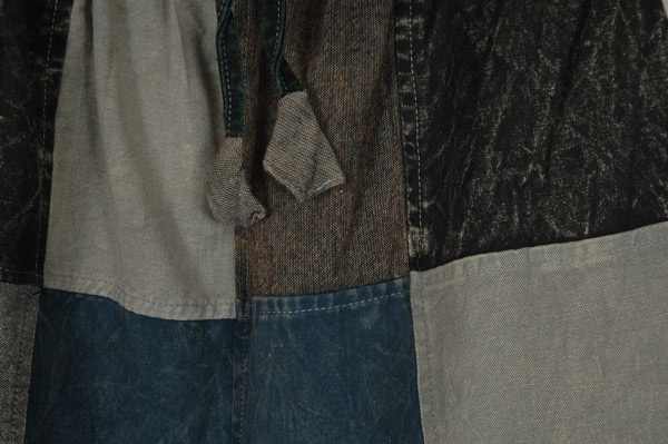 Grey Skies Patchwork Hippie Unisex Shorts