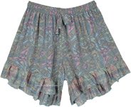 Unique Frilled Soft Sari Frilled Shorts