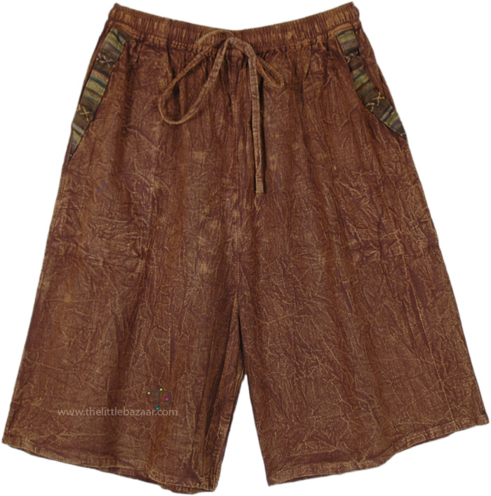 Earthy Delight Drawstring Cotton Half Pants