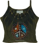 World Peace Handmade Cotton Hippie Top