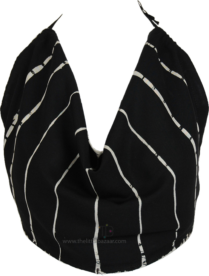 Mooncurrent Tie-Dye Cowl Halter Top