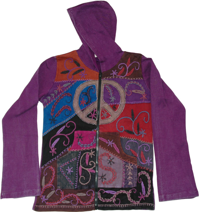 Finn Peace Sign Fall Jacket Top