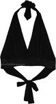 Raven Wing Boho Festival Halter Bralette Top
