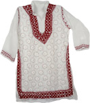 Embroidered Tunic Top Summer Shirt