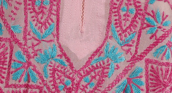 Embroidered Pink Dazzler Tunic