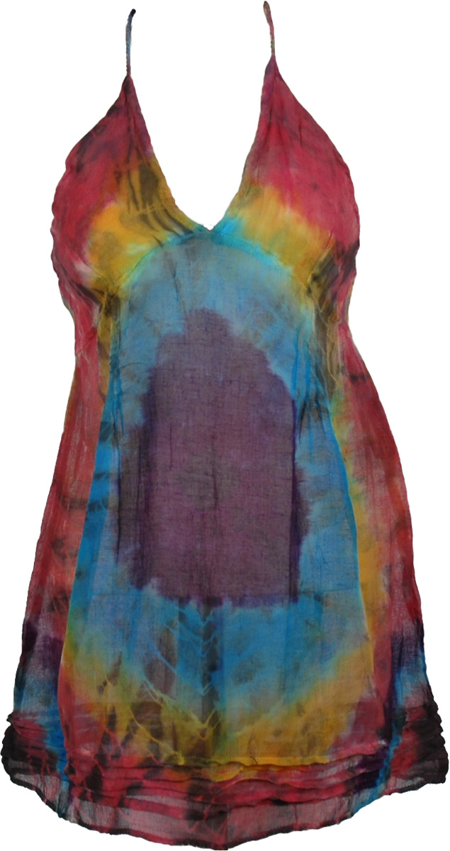 Tie Dye Dye Design Beach Tunic