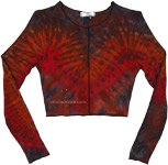 Tie Dye Swirl Hunter Green Halterneck Crop Top