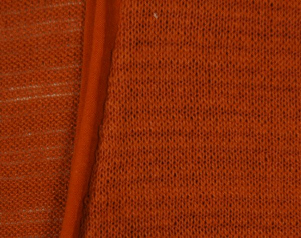 Orangina Tie Front Knit Solid Top