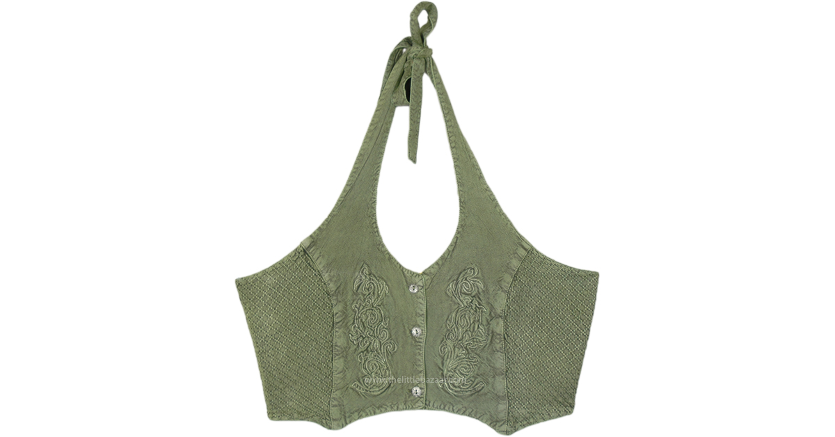 ★SCULPTOR★ Tourist Boucle Halter Green SC25S239GR Women's AKHG Renew Bamboo Racerback Tank | Duluth Trading