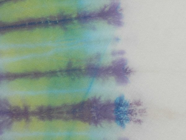 White Tie Dye Swirl Bohemian Top