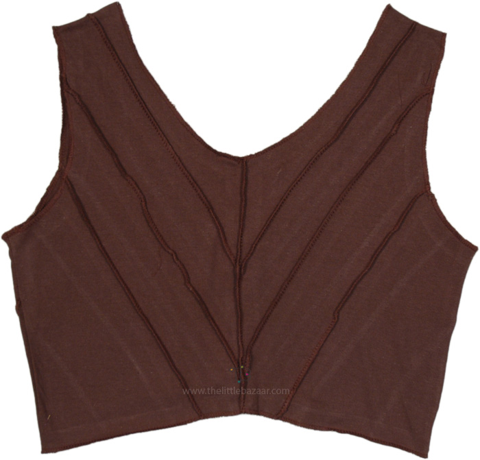 Choco Contours Cropped Tank Top