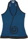 Blue Dream Spiral Bohemian Long Tank Top