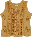 Earthy Rustic Vintage Boho Vest Top