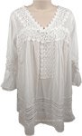 White Summer Bohemian Tunic