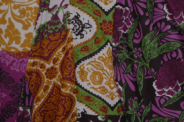 Purple Passion Bell Sleeve Front Tie Cotton Top