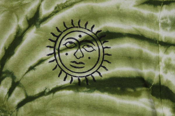 Mystic Green Spiral Universe Long Sleeve Top