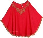 Coral Poncho Top for Any Season [4582]
