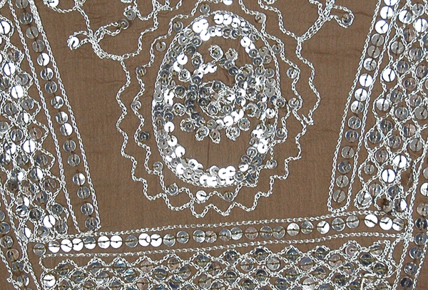 Earthy Tunic Top with Embellished Shine