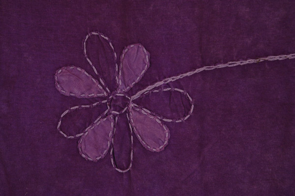Violet Bloom Handcrafted Boho Cotton Tee