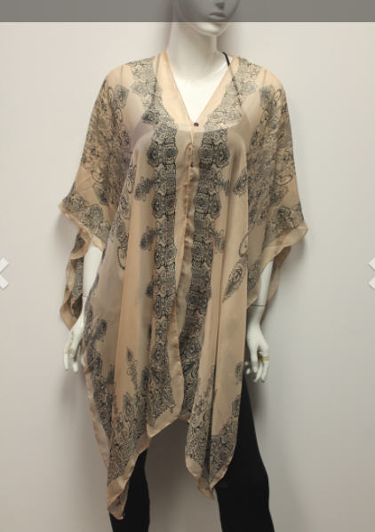 Elegant Elephant Short Drape Poncho in Pale Pink | Tunic-Shirt | Pink ...