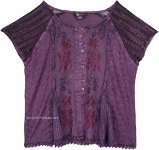 Congo Brown Embroidered Tunic Top