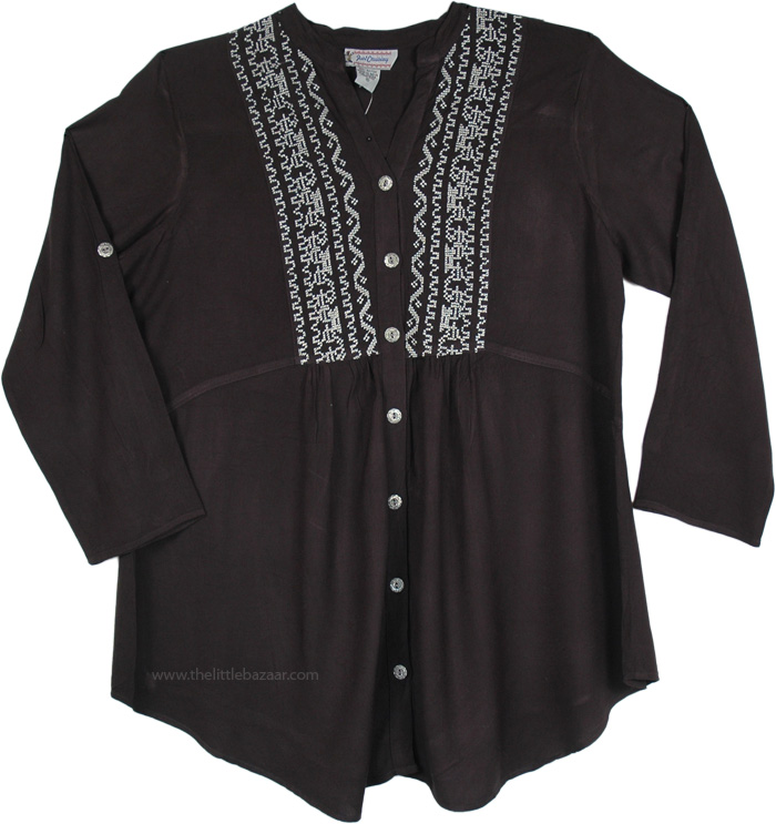 Shiraz Sheer Georgette Tunic For Women