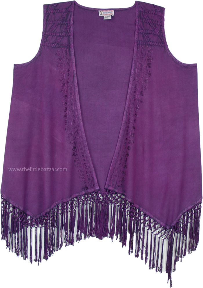 Voodoo Charm Boho Vest with Western Rodeo Fringe