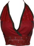 Ruby Harvest Patchwork Halter Dream Top