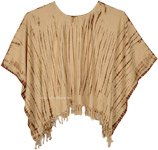 Waffle Love Short Tie Dye Poncho Top