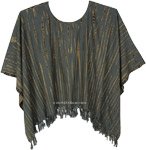 Herbal Root Short Tie Dye Poncho Top