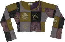 Naboo Queen Long Sleeve Hippie Crop Top