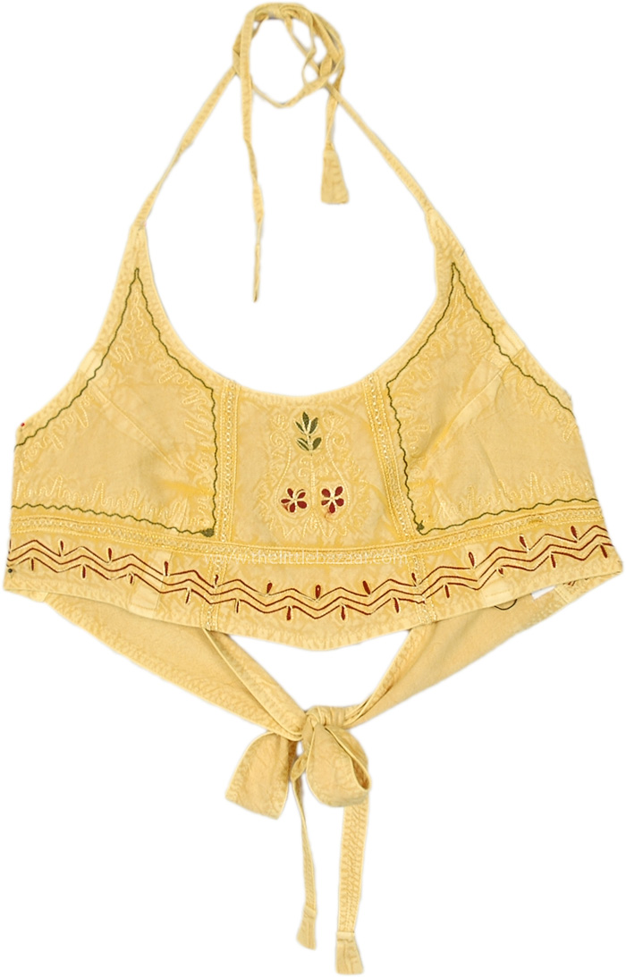 Golden Princess Halter Style Bralette Top