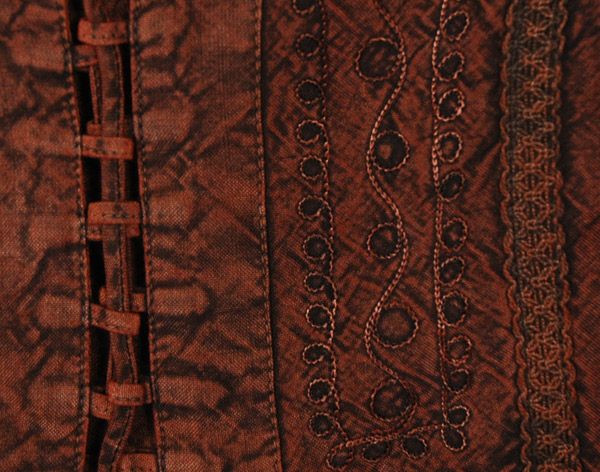 Copper Contour Brown Corseted Top