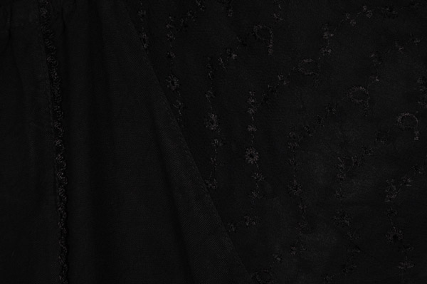 Raven Whisper Eyelet Treasure Embroidered Top