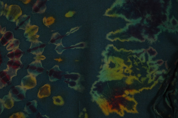 Rainforest Tie Dye Tie Front Crop Vest